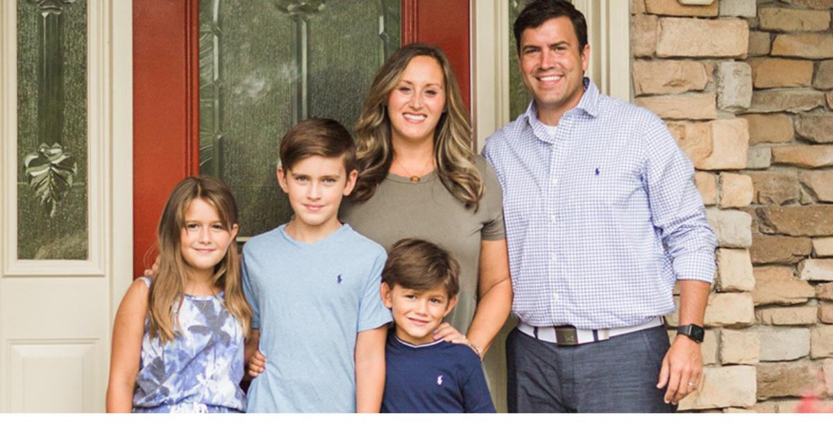 The Ward family at home